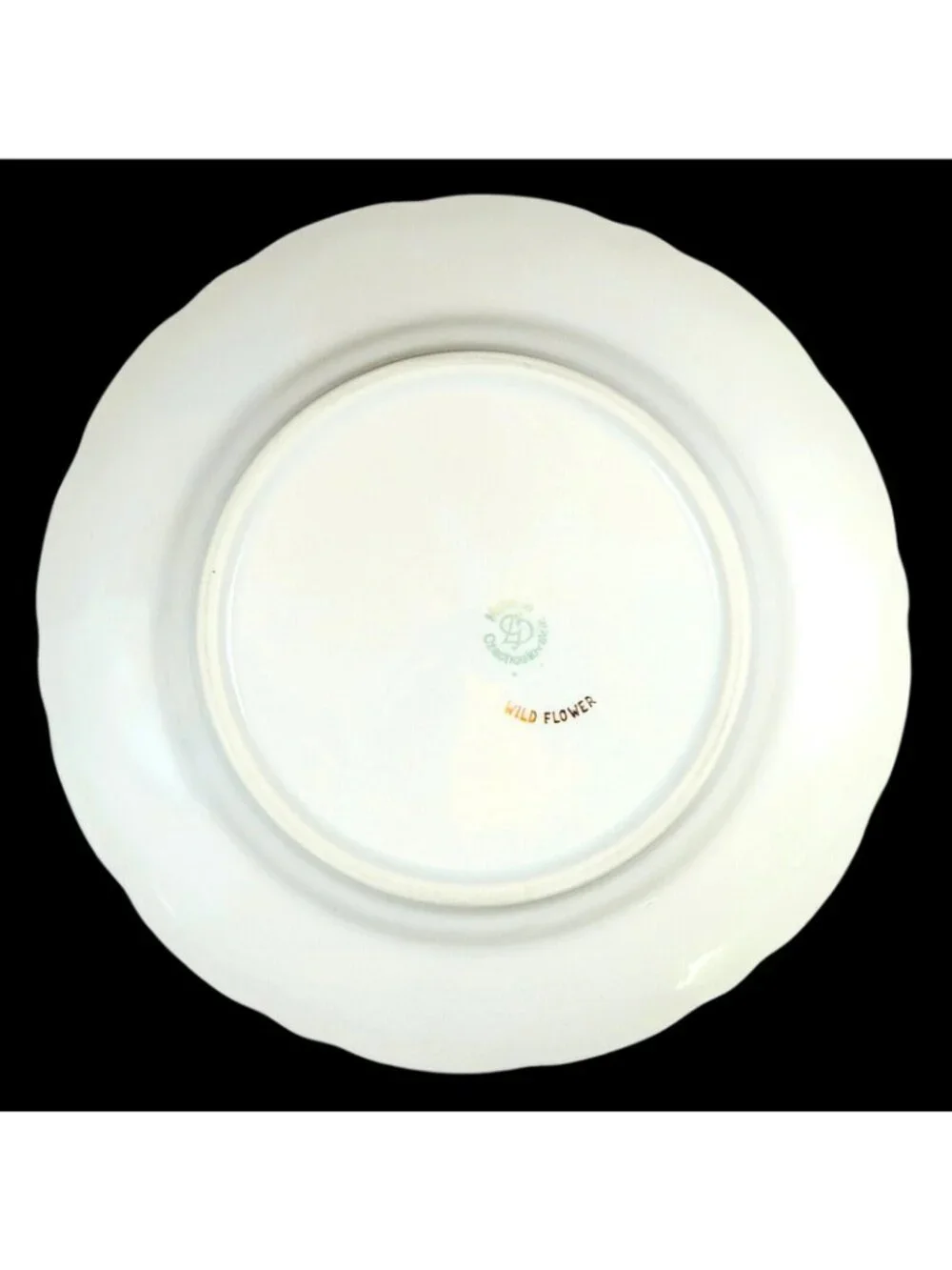 Gebruder Benedikt Wild Flower Set of 4 Bread & Butter Plates Czechoslovakia